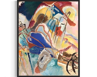 Vassily Kandinsky Poster Art Print, Gallery Artwork Painting, High Quality Print.