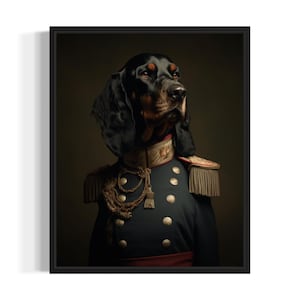 Gordon Setter Poster Art Print, Dog General Humor Wall Art Decor, Dog Lover, Pet Artwork Painting