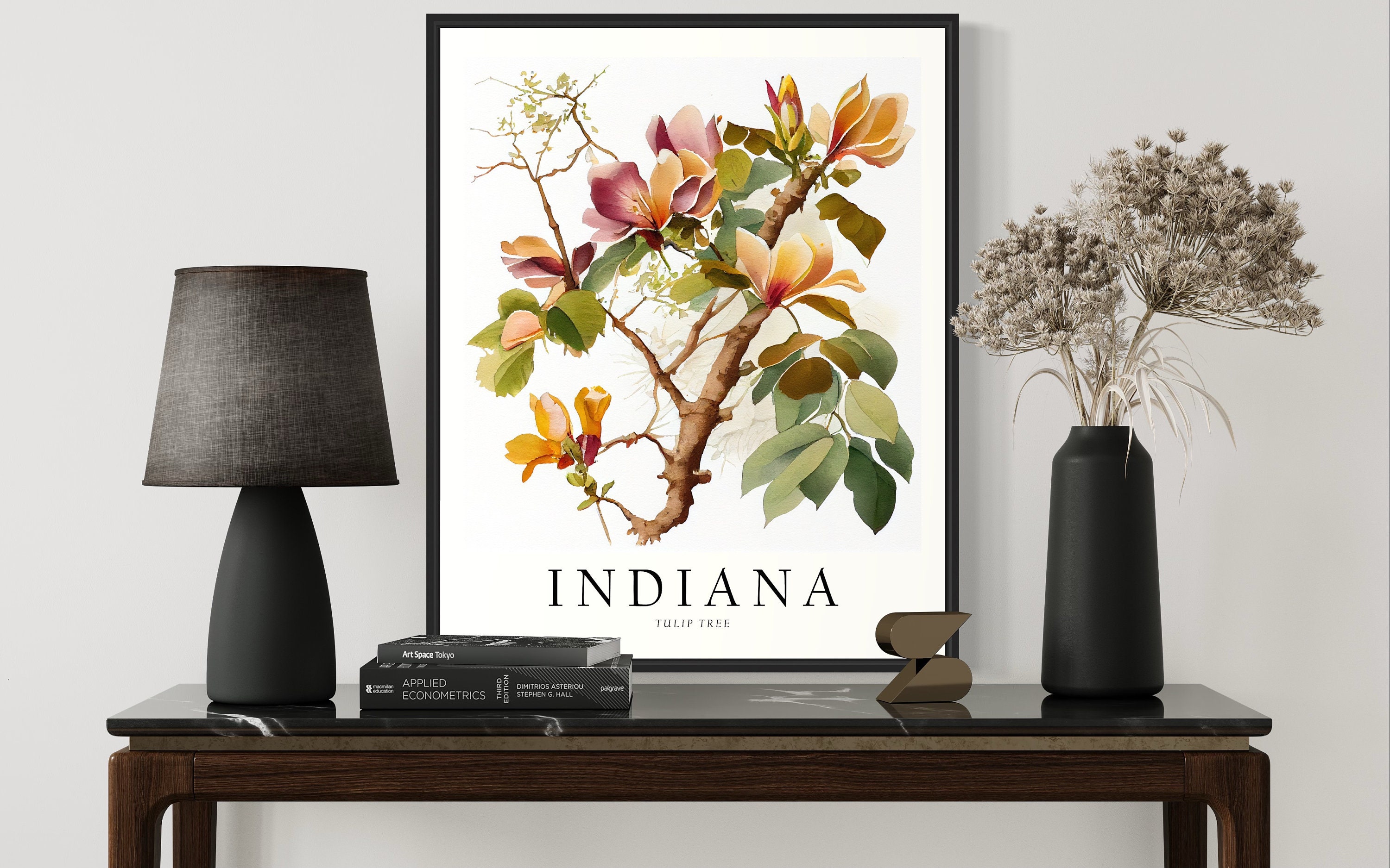Indiana State Tree Art Print, Tulip Tree Wall Art, State Tree Symbol ...