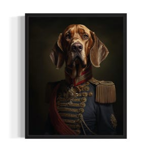 Bloodhound Poster Art Print, Dog General Humor Wall Art Decor, Dog Lover, Pet Artwork Painting