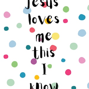 Jesus Loves Me Nursery Print