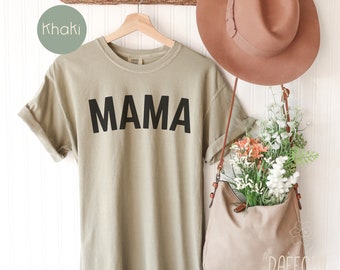 Comfort Colors Mama Shirt, Mom T-shirt, Gift for her, Gift For mom, Shirt for women, Mom gift, Mama T-shirt, New mom shirt, Shirt for mom
