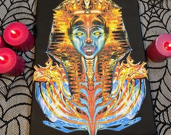 The Mummy is Digital fire art by Pyro Painter for Living room wall art, Surreal painting, Surreal art, Wall decor canvas, Wall art print