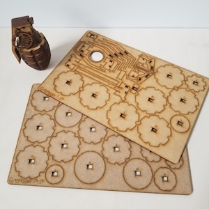 Hand Grenade Laser Cut Wooden Kit_Non Functioning