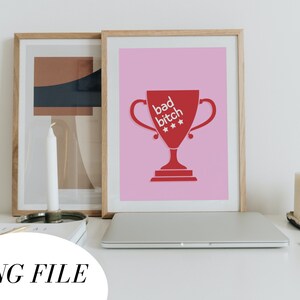 Bad Bitch Trophy - PNG File