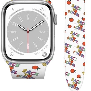 Back to School Apple Watch Band for Teachers – Teacher Gift Idea | Cute Teacher iWatch Strap for Classroom Style | 38-44mm Sizes gift