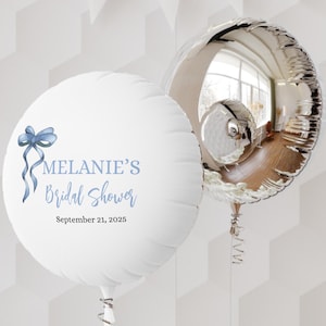 Personalized Bridal Shower Balloon | Custom Helium Balloon for Wedding, Party Decor, Celebration, Event Decoration, Unique Gift
