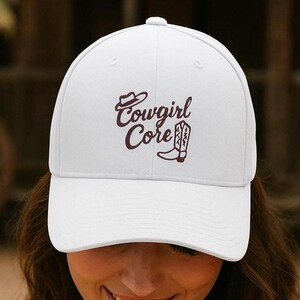 Country trucker hat, country girl, country western Cowgirl Core Embroidered Cap, Western Style Hat, Country Chic Accessory, Fashionable gift