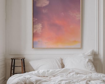 Hawaii Sunrise Sky Print, Framed Rainbow Cloud Photography, Wall Art