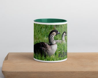 Hawaiian Nene Goose Coffee Mug, Hawaii State Bird, Original Photography, Aloha Kitchen