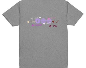 Unisex Fitted T-Shirt BTS inspired signatures of members Arirang Tour