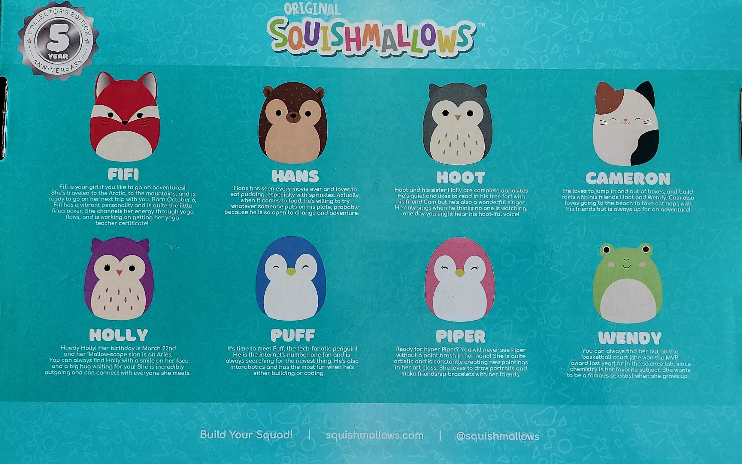 Squishmallow Set With Custom Made 3D Printed Raw Squishmallow Figurine