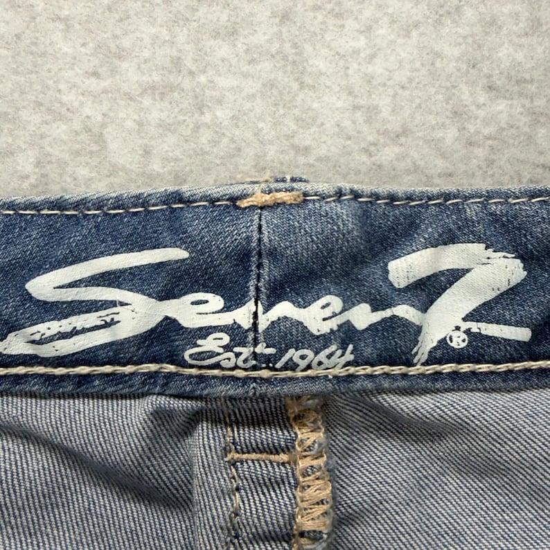 Seven7 Jeans Womens Size 10 Bootcut Embellished Pockets Mid Rise Denim zdjęcie 3