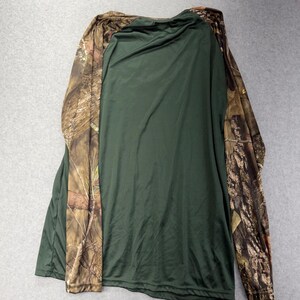 Mossy Oak Long Sleeve Camo Shirt Men's Size Large Polyester Outdoor Hunting image 3