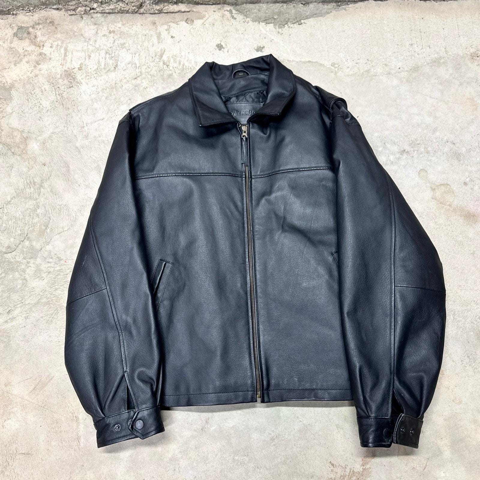 St Johns Bay Leather Jacket - Etsy