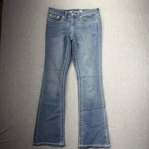 Seven7 Jeans Womens Size 10 Bootcut Embellished Pockets Mid Rise Denim zdjęcie 1