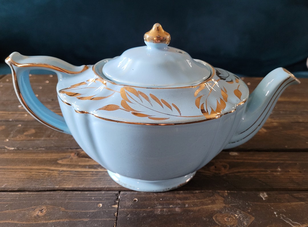 Baby Blue James Sadler England Teapot Etsy