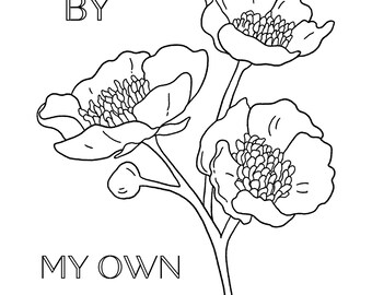 F*cking Brilliant - Stunned by My Own Beauty (An empowerment coloring page for confidence) Unusual holiday gift!