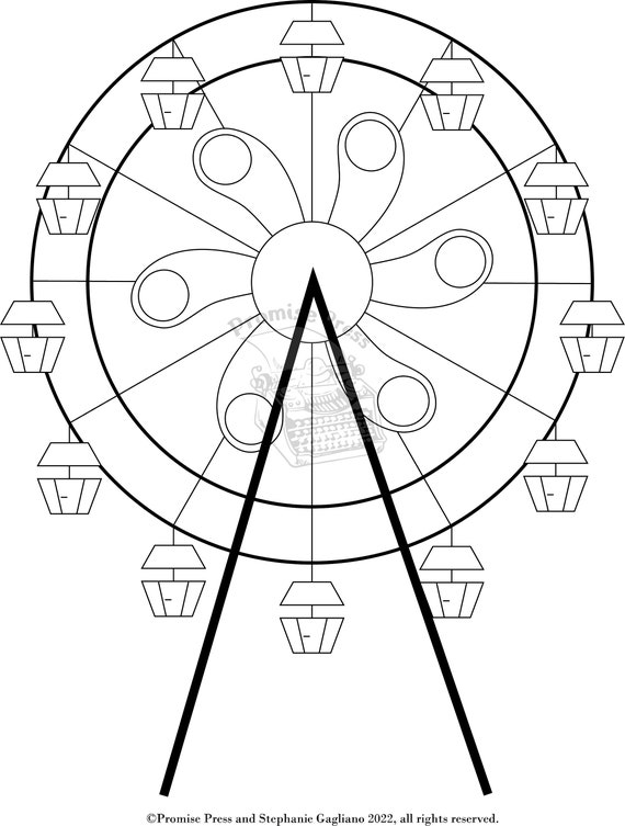 ferris wheel coloring page