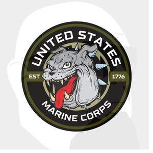 USMC Custom Bulldog Logo
