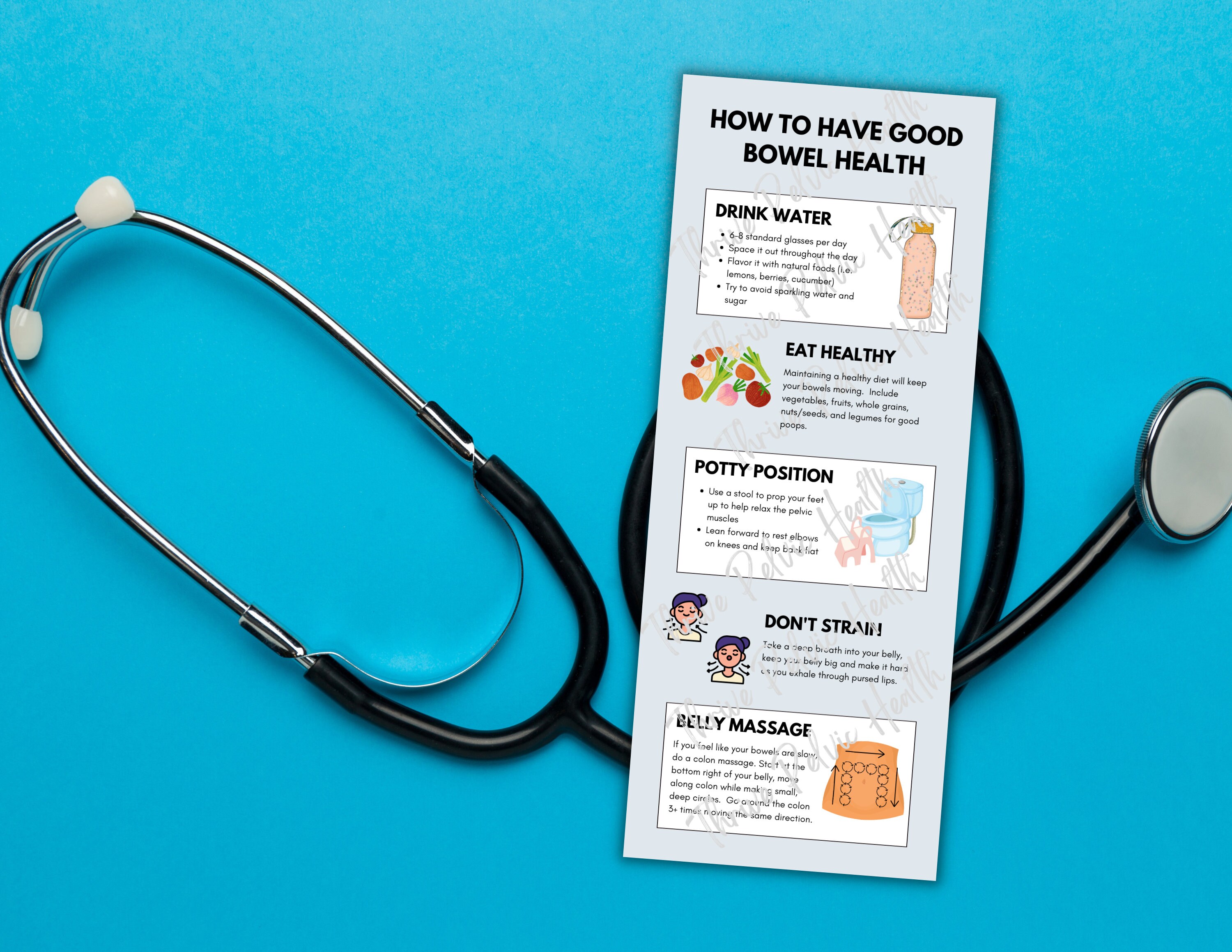 Patient Rack Card DIGITAL DOWNLOAD: Bowel Health; Patient Education Rack Card - Etsy
