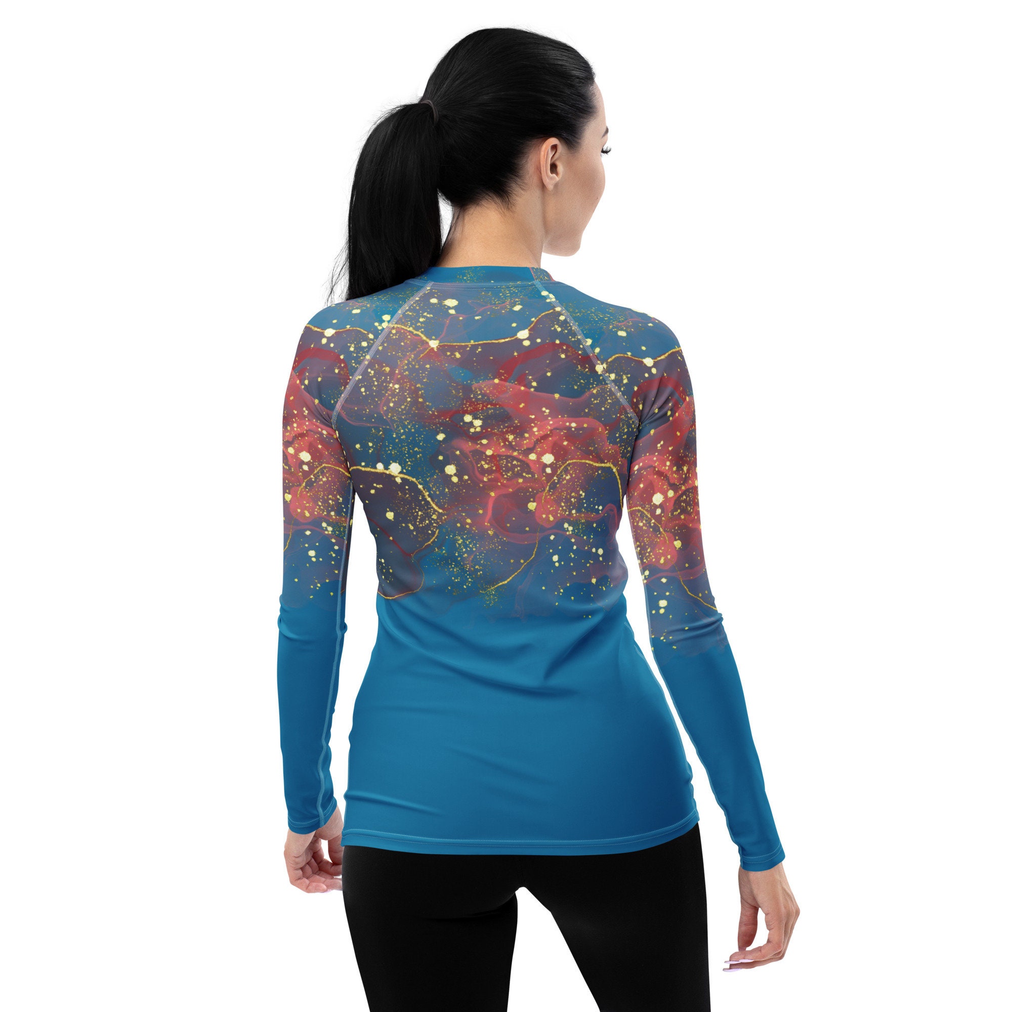 Women's Long Sleeve Rash Guard, Sun Protection 38 UPF Shirt, Perfect ...