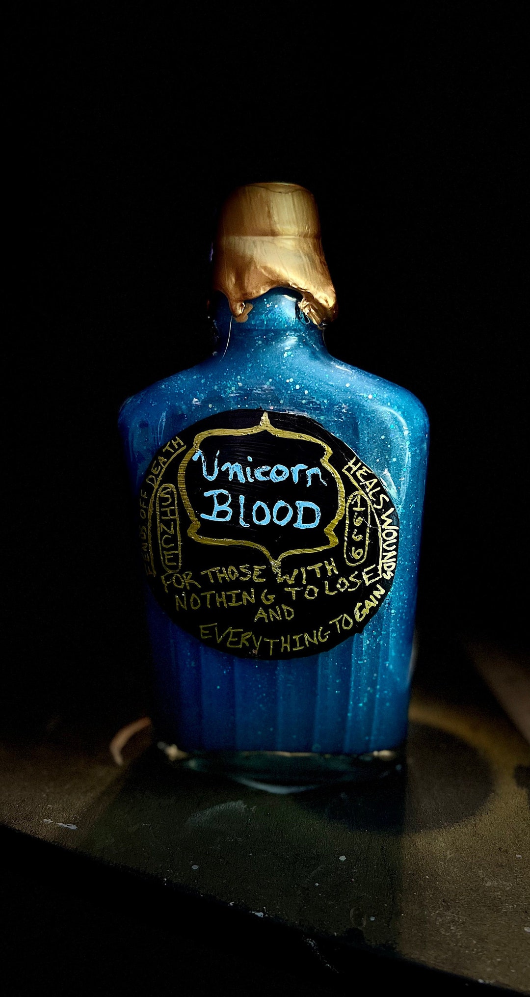 Replica Harry Potter Unicorn Blood Potion Bottle W/ Charm - Etsy