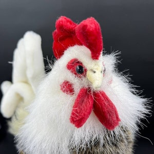 12” HANSA True-to-Life Bantam Rooster with Tags