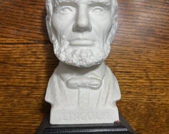 Goebel Bisque Porcelain Bust- Abraham Lincoln, VTG W. Germany