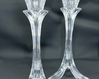 Cristal D'arques Bandol lead crystal candle holders