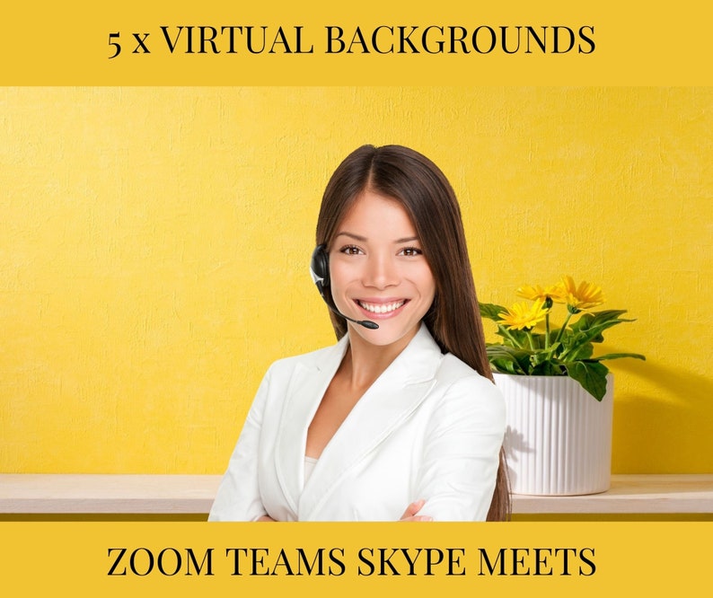 5 X ZOOM Backgrounds, Virtual Background, Zoom Backdrop, Virtual