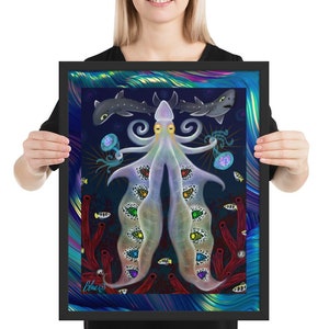 Diana of the Deep Framed Poster