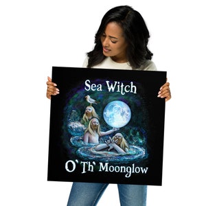 Sea Witch Buttons Poster