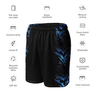 Shorts aus recyceltem Polyesternetz: Unisex-Sportkleidung