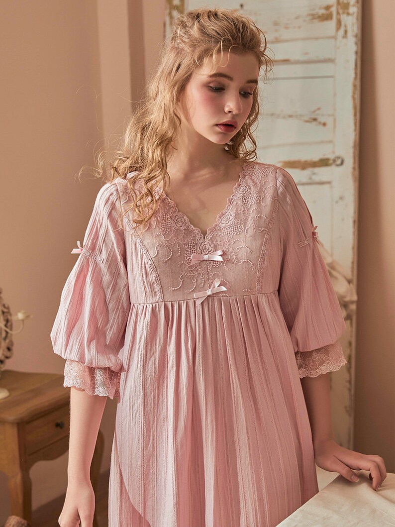 100 Pure Cotton Nightwear for Women, Cotton Nightgowns, Bridal Nightwear, Victorian Nightwear