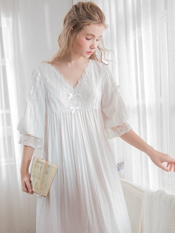 100 percent top cotton nightdress