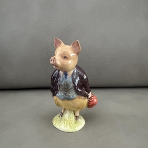 Vintage Beswick Beatrix Potter Pigling Bland Figurine England Hand Painted