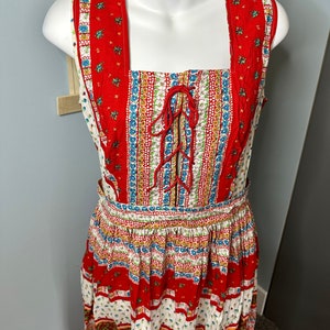 Vintage 1960s/1970s Loungees Floral Patterned Prairie Dress