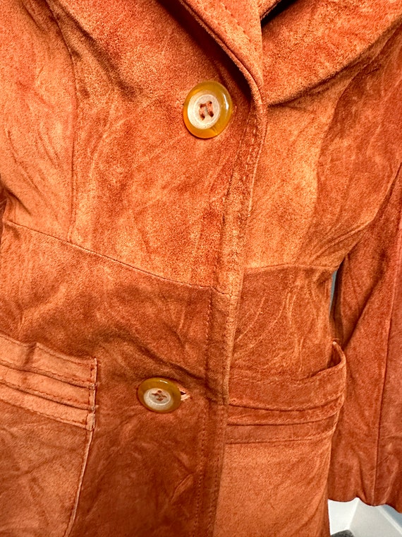 Vintage 1970s Rust Colored Suede Jacket - image 2