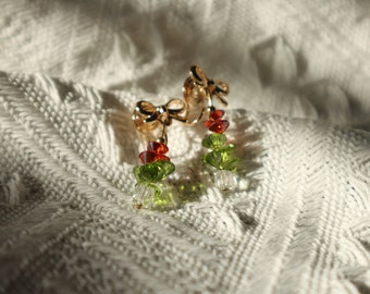 Christmas Tree Earrings| Christmas Gift| Holiday Earrings | Clip-on Earrings