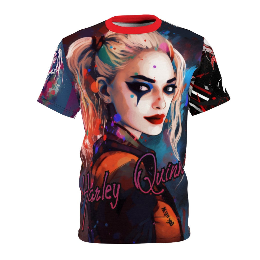 Harley Quinn Tshirt Adult and Youth Shirt Costume Superhero Etsy