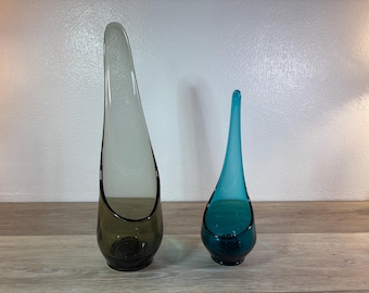 Vintage Viking Taperglow Candle Holders - Sold Separately - Smoke & Bluenique