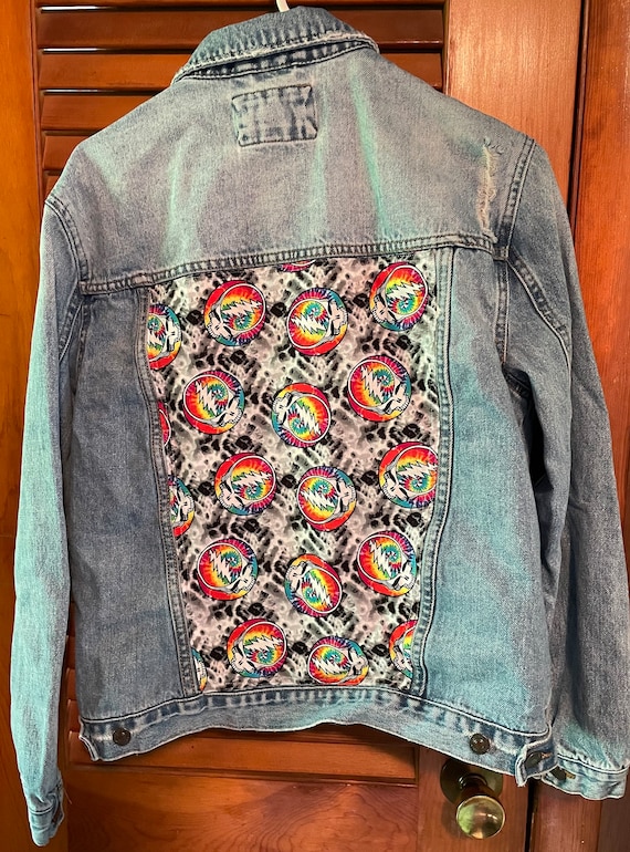 Grateful dead jacket back patch deals