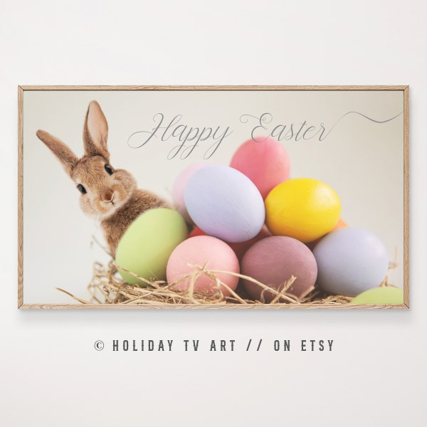 Easter Frame TV Art Samsung Frame TV Art Easter Bunny tv Art Happy Easter tv Art Easter Eggs Frame TV Spring Frame tv Art Bunny Rabbit Decor