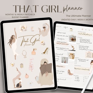 Digital Budget Planner Goodnotes | Weekly Paycheck Monthly Budget | Goodnotes Budget Planner | Travel Budget Planner | Self Care Planner