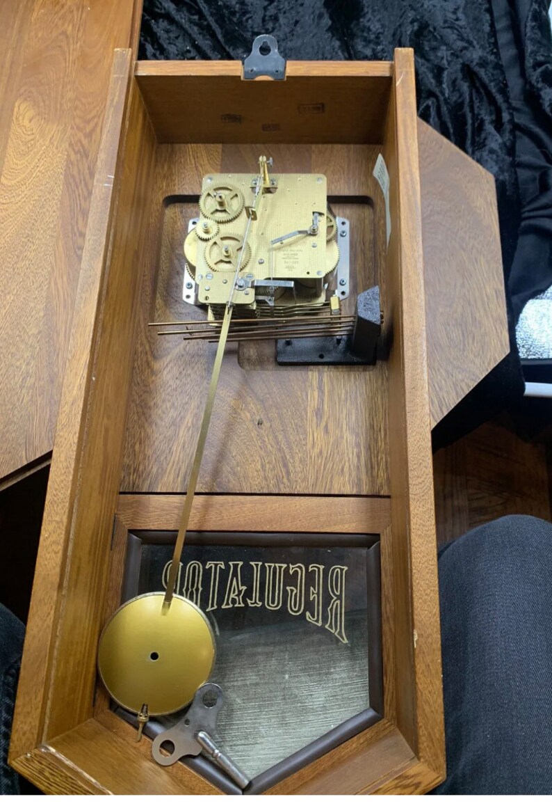 Ridgeway Regulator Wall Clock Model 793 Franz Hermie 341020 Jewel Etsy