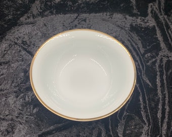 The Cellar - 9” Serving Bowl - White with Gold Trim - Great Condition