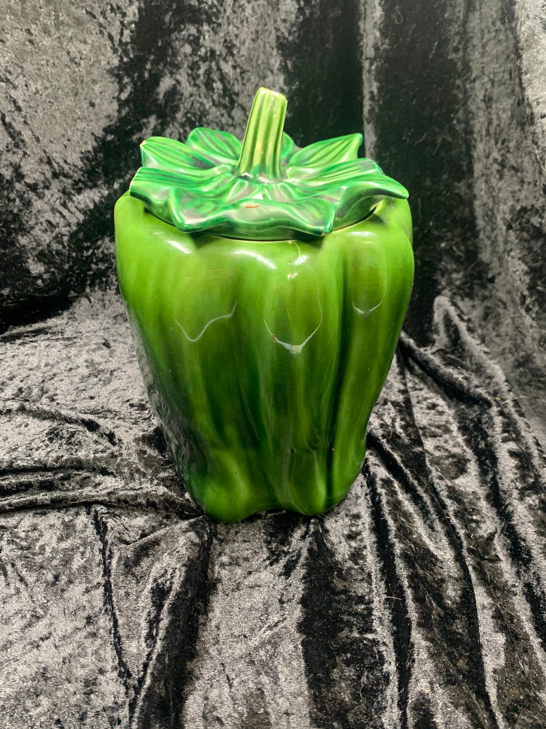 Mccoy Green Bell Pepper Cookie Jar Etsy