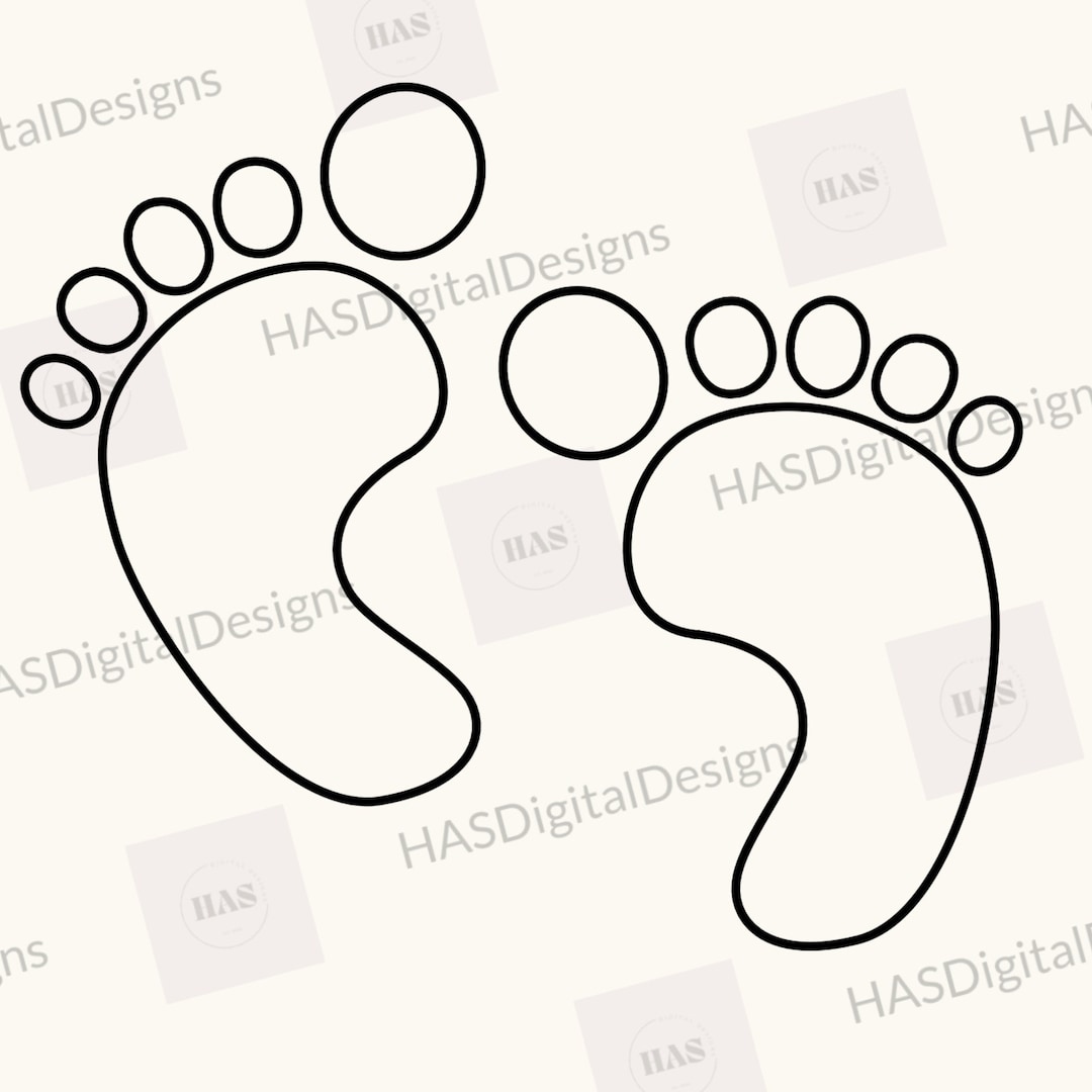 Baby Fußabdruck SVG Baby Fußabdrücke PNG Babyfüße svg - Etsy.de