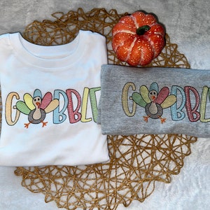 Besticktes Thanksgiving-Türkei-Shirt